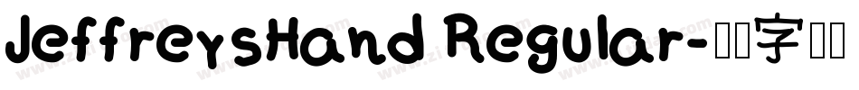 JeffreysHand Regular字体转换